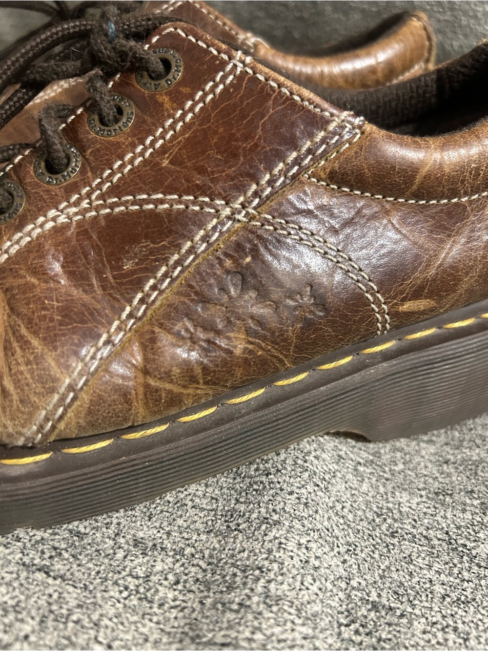 Vintage Dr. Martens 12283 Daisy Chunky Platform Y2K Oxford Women’s 9 - Picture 2 of 10